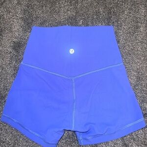 blue lululemon shorts, barley worn!